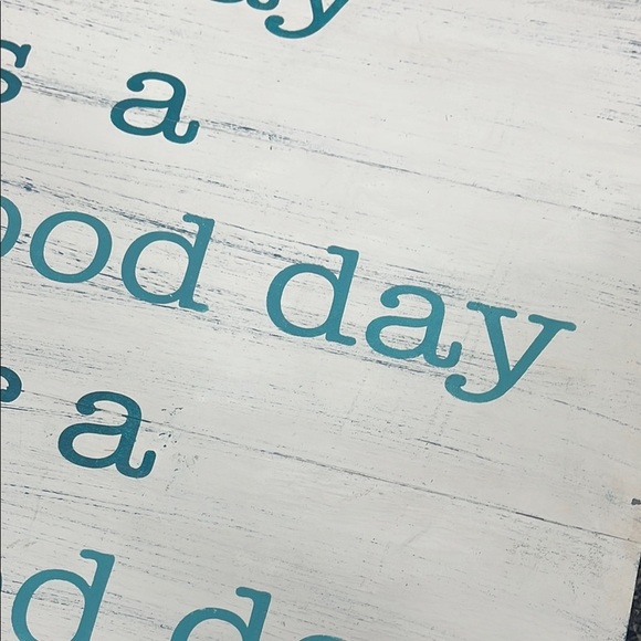 Inspirational Wall Art with Teal Text - Picture 5 of 6